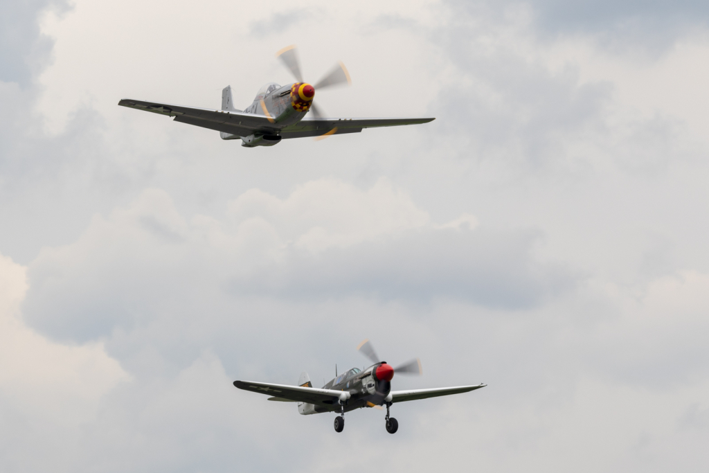 P-51D Mustang et P-40 N5 Warhawk